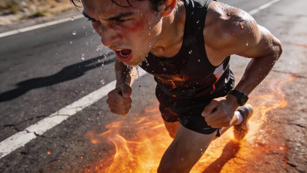 heat stress affects running
